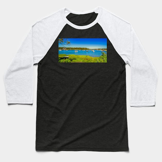 Ryder's Cove boats Baseball T-Shirt by Gestalt Imagery